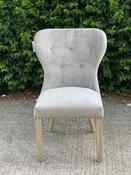 Tia Dining Chair - Grey Chenile