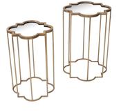 Mirrored Top Gold Table Large image