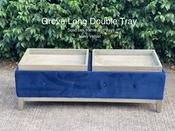 Double Tea Tray Ottoman Navy image