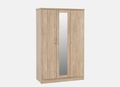 Light Oak 3 Door Wardrobe image