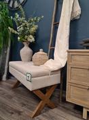 Leona Storage Bench Cream Linen