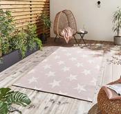 FlatWeave Pink Star Rug image