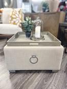 Large Beige Linen Tea Tray