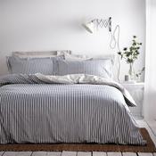 Stripe Duvet Cover Set Navy/Grey - King image