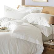 Oxford 200TC Border Panel Duvet Cover Set White - King