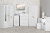 Denver 3+2 Chest - White