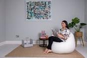 Boucle Bean Chair - Cream
