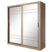 Bosto Small Sliderobe 2.03m - Oak