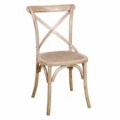 Cross Back Chair -  Natural