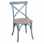 Cross Back Chair - Grey