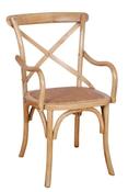 Cross Back Armchair - Natural
