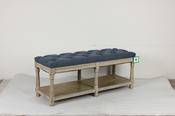 Portland Bench - Navy Linen