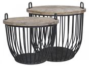 Coffee Table wooden lid / set 2 - Black image