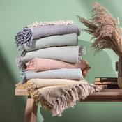 Jasper Herringbone Throw Navy image