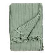 Crinkle Cotton Throw Eucalyptus image