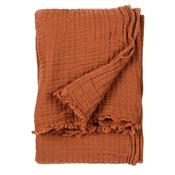 Crinkle Cotton Throw - Pecan image
