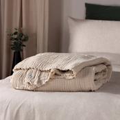 Crinkle Cotton Throw Natural image