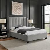 Polly Winged Bedframe - Grey