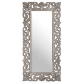 GREY RECTANGULAR WOODEN MIRROR image