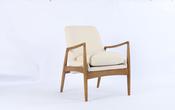 Eric Accent Chair - Ivory Velvet image