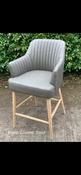 Elara - Counter Stool Dark Grey Pu image