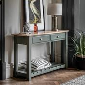 Edie 2 Drawer Console Table - Moss image