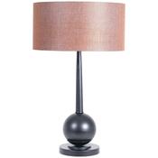 Black Table Lamp - Tan Shade image
