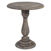 Rustic Wood Round Side Table image