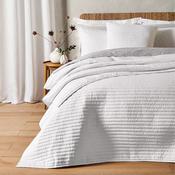 Quilted Lines - Bedspread White image