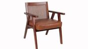 Myles Ratten Back Accent Chair - Tan image