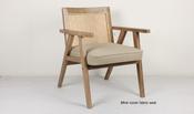 Myles Ratten Back Accent Chair - Natural image
