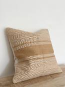 Beige Herringbone Cushion