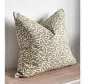 Olive Leaf Print Cushion 45cm image
