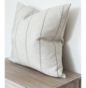 Linen Blend Cushion - Stone &amp; Grey image