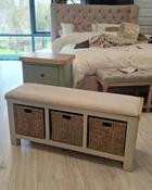 Salcombe Storage Bench - Light Grey