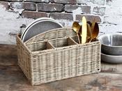 Wicker Basket -  4 compartments image
