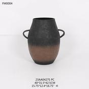 Metal Vase - Black Wash