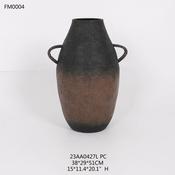 Metal Vase - Black Wash