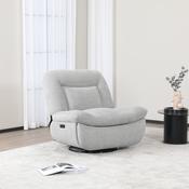 Elba Reclining Chair - Light Grey image