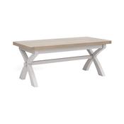 Salcombe Cross Leg Extending Dining Table - Grey