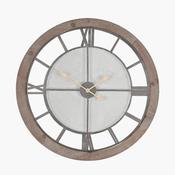 Natural Wood&amp;Metal Wall Clock image