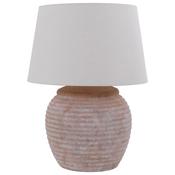 Terracotta Ribbed Lamp - Small image