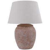 Terracotta Ribbed Lamp - Large image