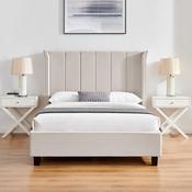Polly Winged Bedframe - Natural