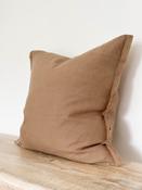 Coffee Brown Linen Cushion