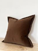 Dark Brown Velvet Cushion