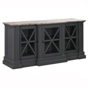 Bilbury Off Black 3 Door Sideboard