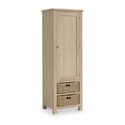 Country Oak Larder Unit - White wash