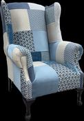 Queen Anne - Patchwork Light Blue image