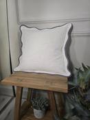 Grey Scalloped Edge Cushion image